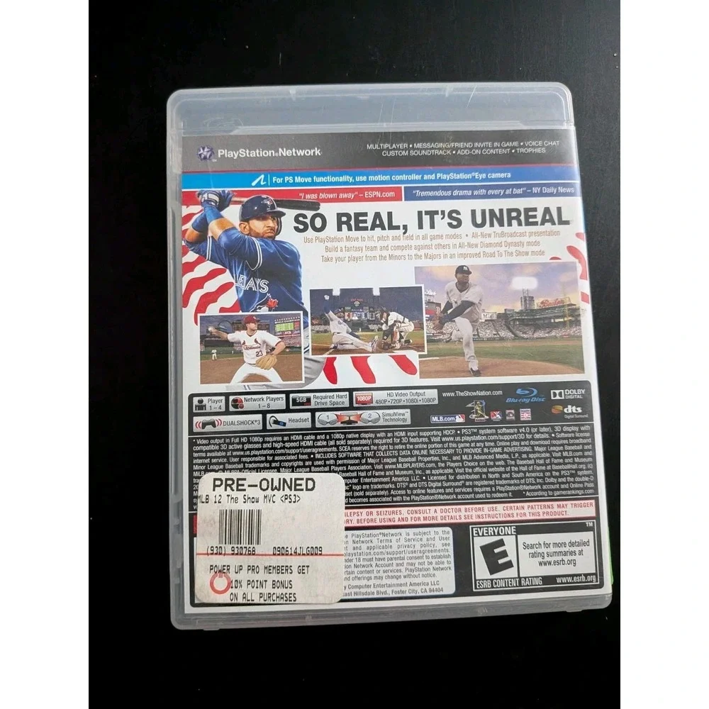 PS3 MLB 12: The Show (Sony‎ PlayStation 3, 2012) Baseball Video Game CIB